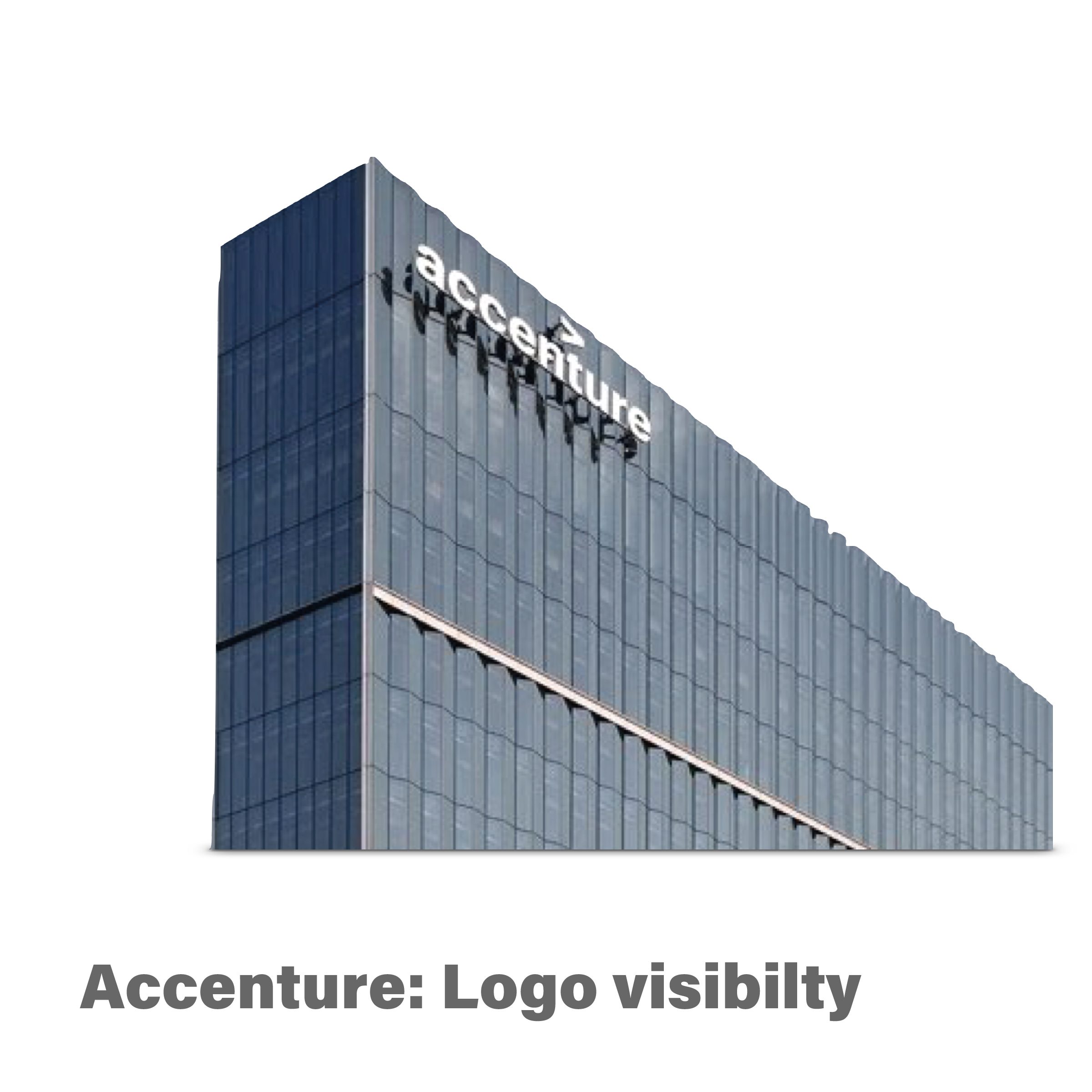 Accenture logo visibility concepts and architectural integration by Vladimir Bozanic
