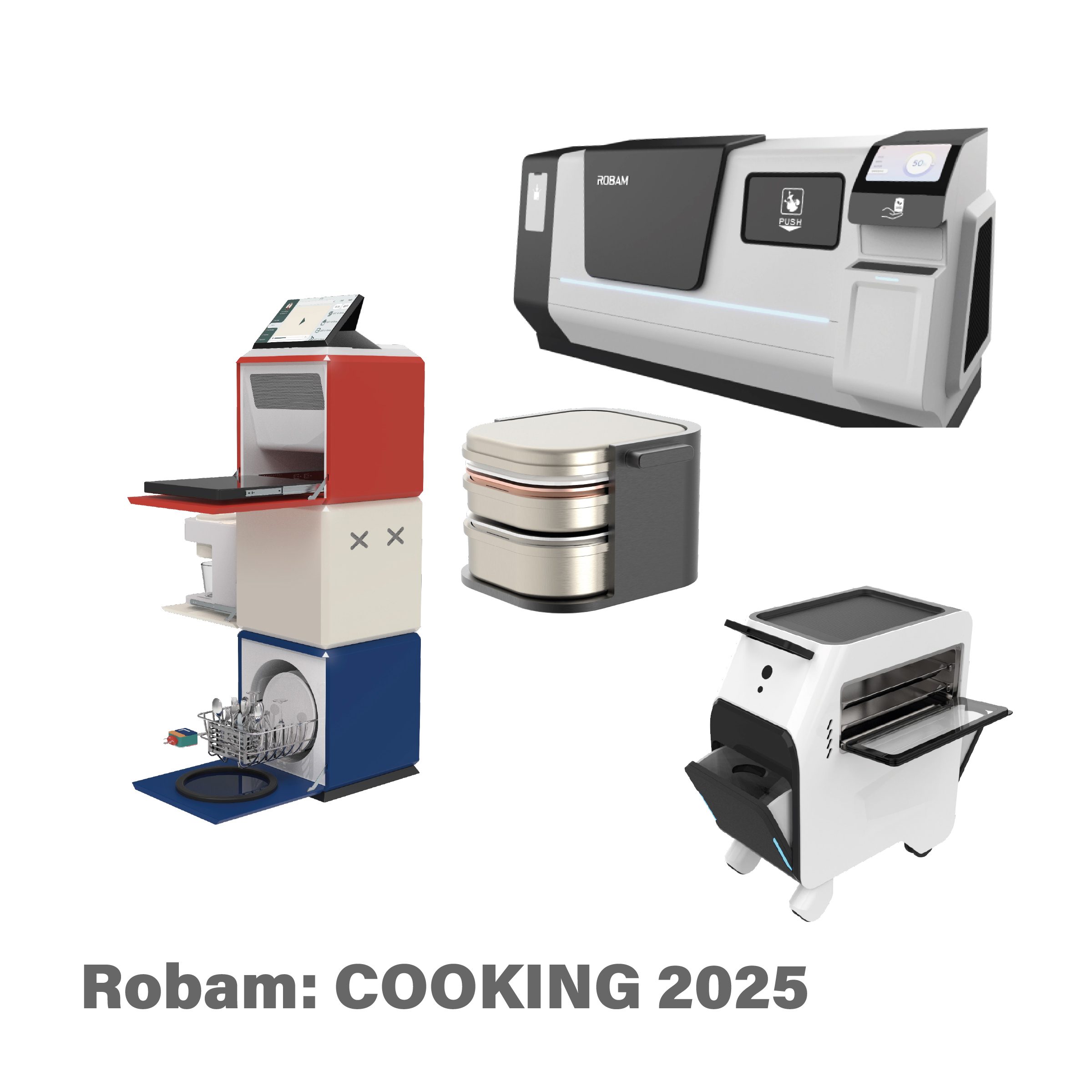 Robam COOKING 2025 conceptual kitchen appliance design by Vladimir Bozanic