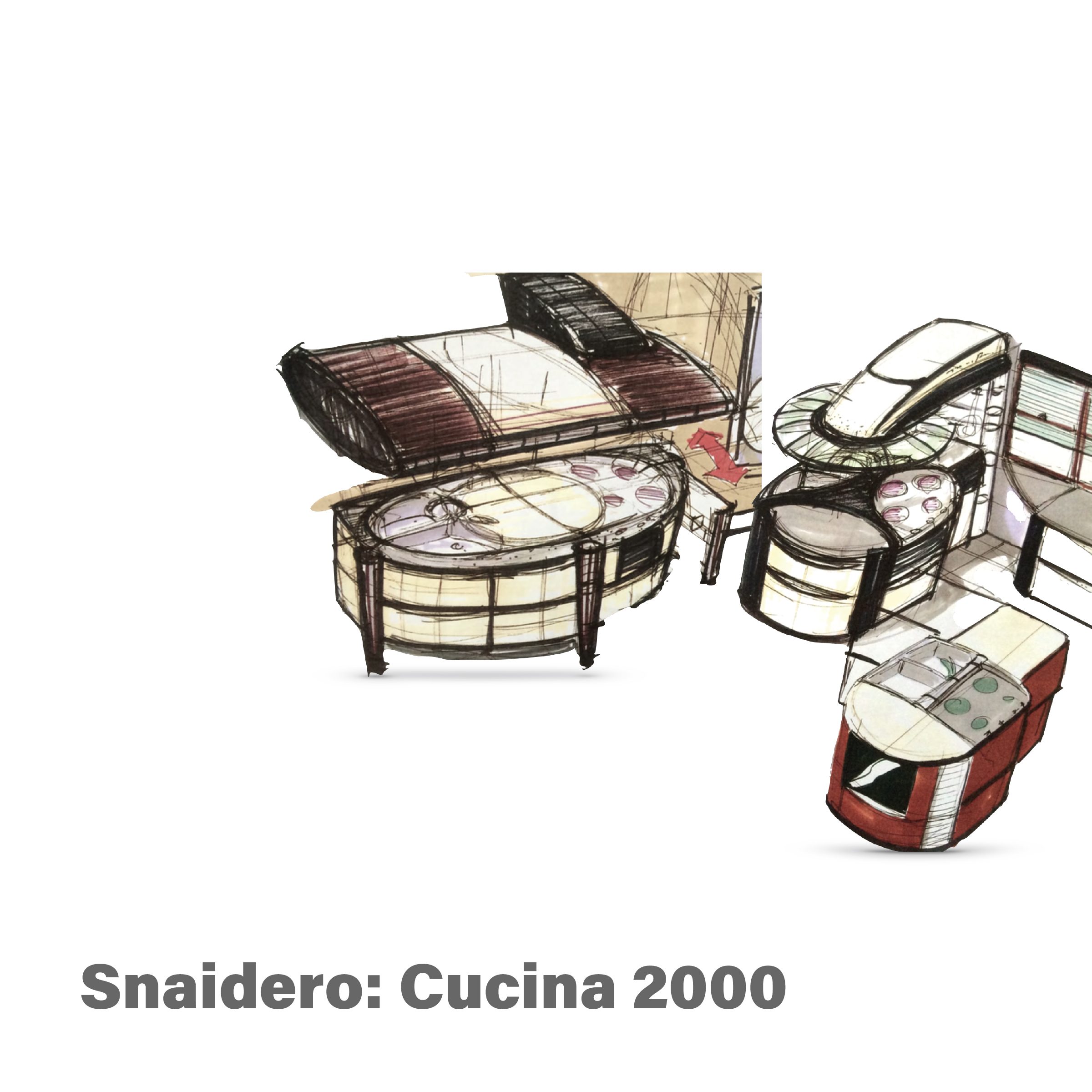 Snaidero Cucina 2000 kitchen product design by Vladimir Bozanic